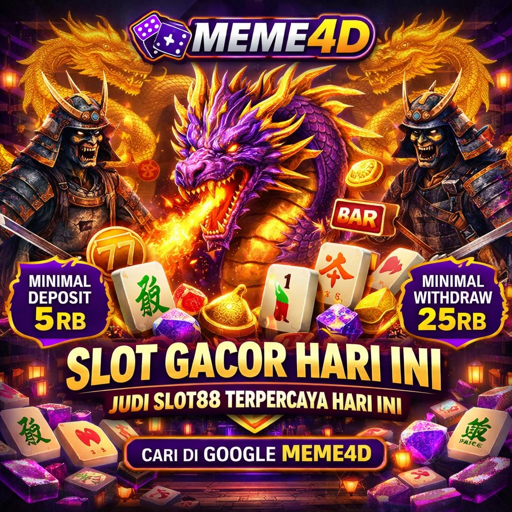 MEME4D: Link Situs Resmi Judi Slot Gacor Hari ini Slot88 Online Terpercaya image 1